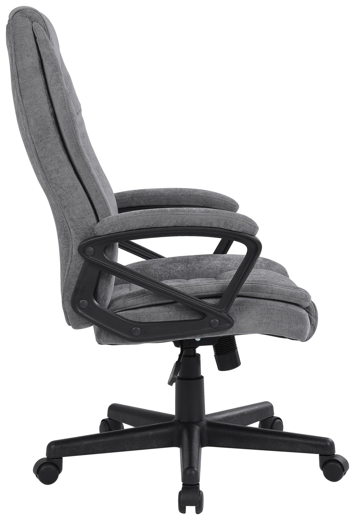 FOTEL SZEFA NIKITA  -EXKLUSIV- - czarny/szary, Konventionell, tworzywo sztuczne/metal (63/110-120/69cm) - Venda