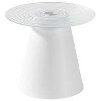 Celeste Stolić - bijela/prozirno, Lifestyle, staklo/metal (50/45/50cm) - Premium Living