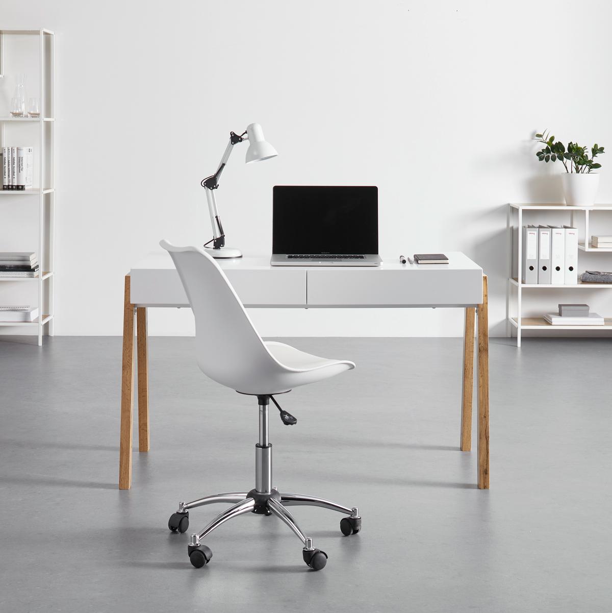 Schreibtisch in Weiß Eichenfarbe online bestellen