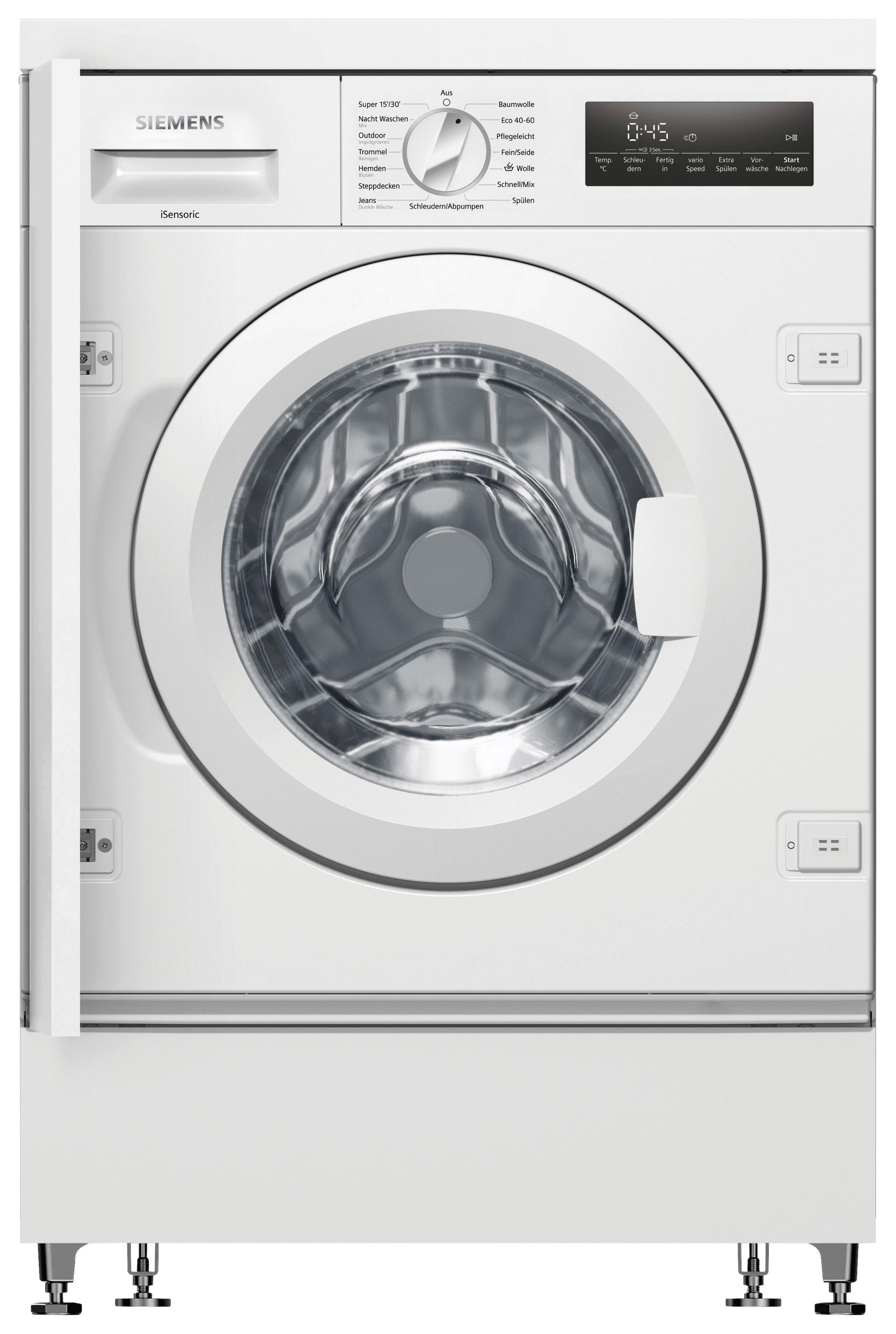 Einbauwaschmaschine WI14W443 - Weiß (59,6/81,8/54,4cm) - Siemens