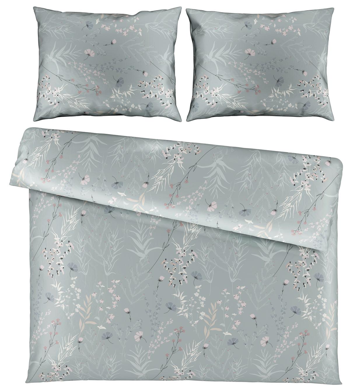 Ágyneműhuzat-garnitúra Kétszemélyes Lina Xxl - zöld, Konventionell, textil (200/220cm) - Mömax