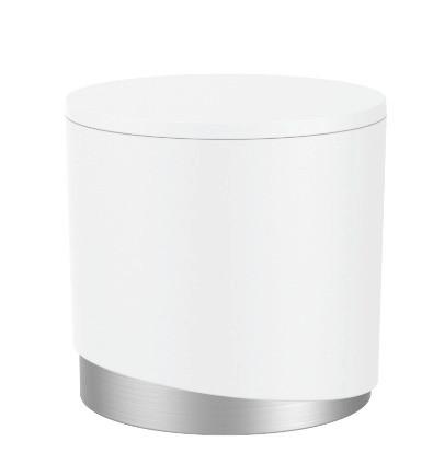 Kosmetik-Organizer Chris in Weiss - Weiss, Modern, Kunststoff/Metall (12/10,1cm) - Premium Living