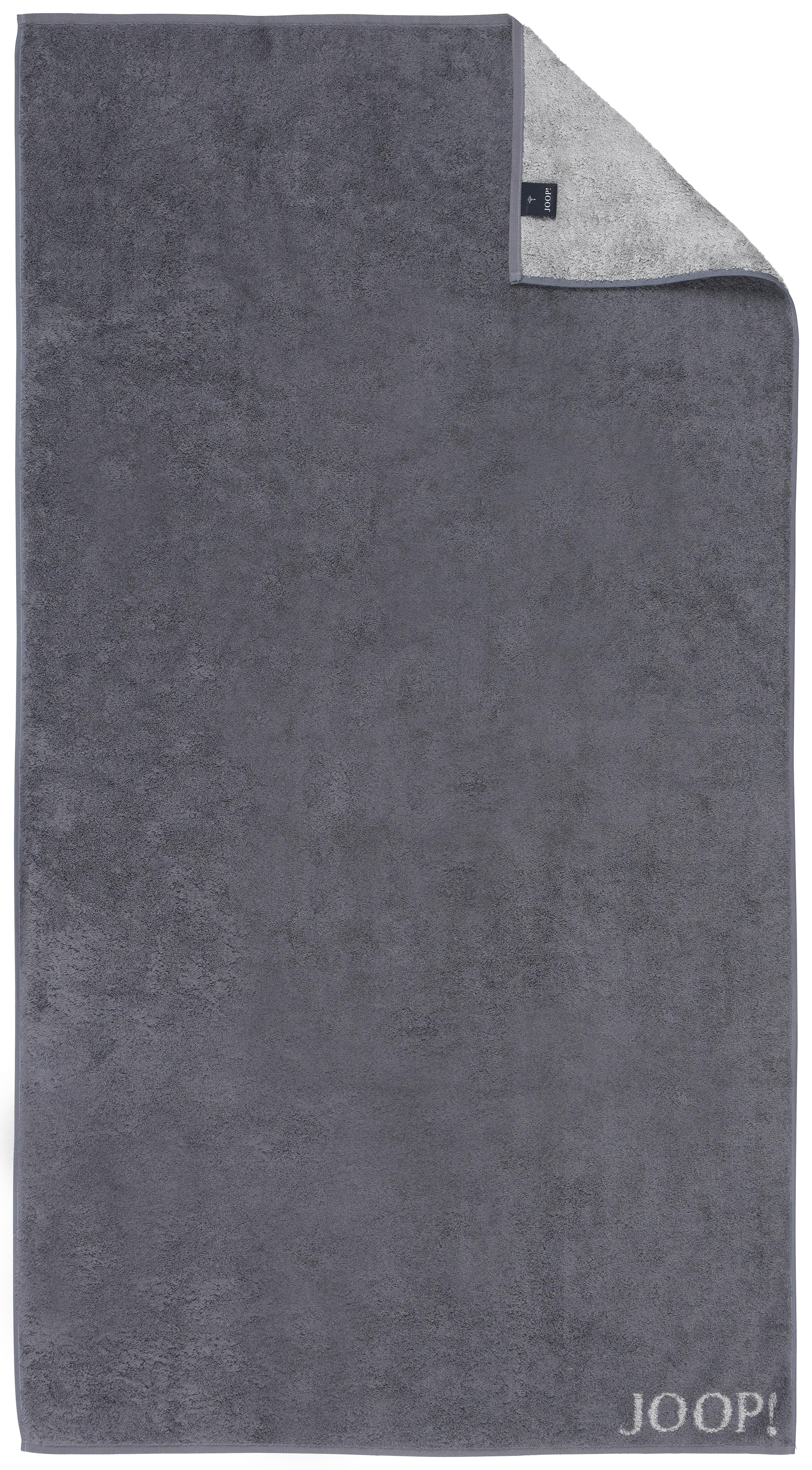 RĘCZNIK PRYSZNICOWY JOOP! CLASSIC DOUBLEFACE - antracytowy, Basics, tkanina (80/150cm) - Joop!