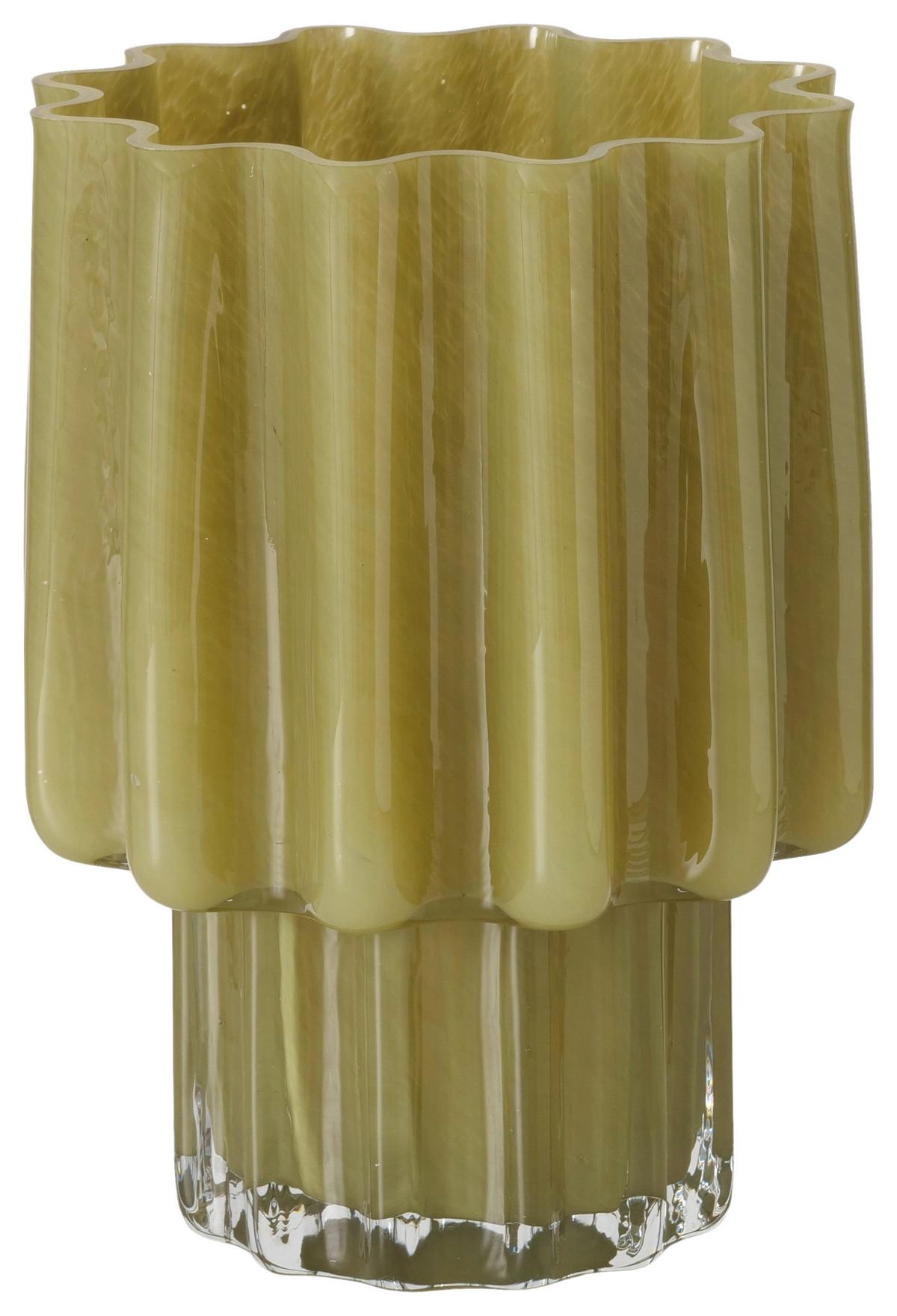 Vase Ragusa II Grün - Grün, MODERN, Glas (17,7/24cm) - Mömax
