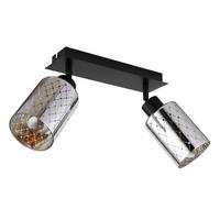 STRAHLER 54316-2  ALONSO - Klar/Chromfarben, Basics, Glas/Metall (46/9/22cm) - Globo