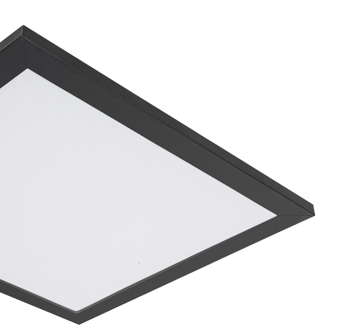 LAMPA SUFITOWA LED JUO - czarny/biały, Modern, tworzywo sztuczne/metal (30/30/5,5cm) - Mömax