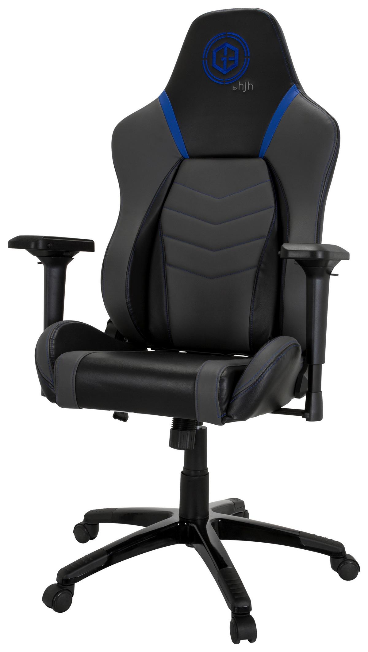 Gaming Stol Gamebreaker Polarys I, Siva, Modra - modra/siva, Moderno, umetna masa/tekstil (74/133/62cm) - MID.YOU