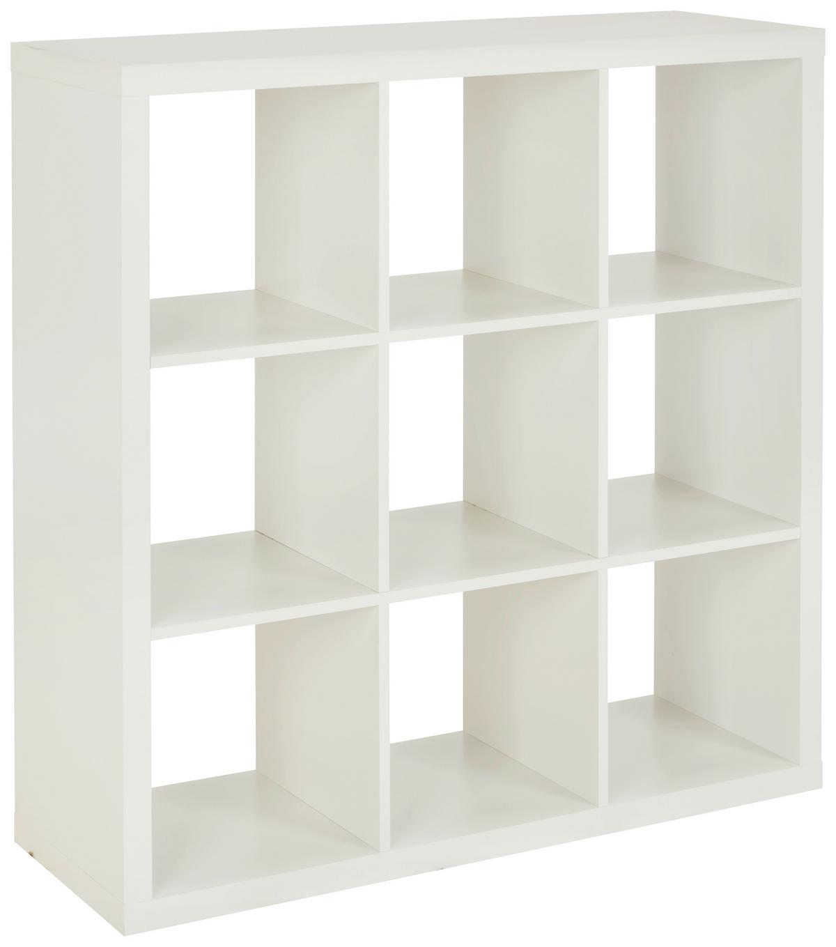 Raumteiler Style in Weiß ca. 112x112x38 cm - Weiß, MODERN, Holzwerkstoff (112/112/38cm) - Based