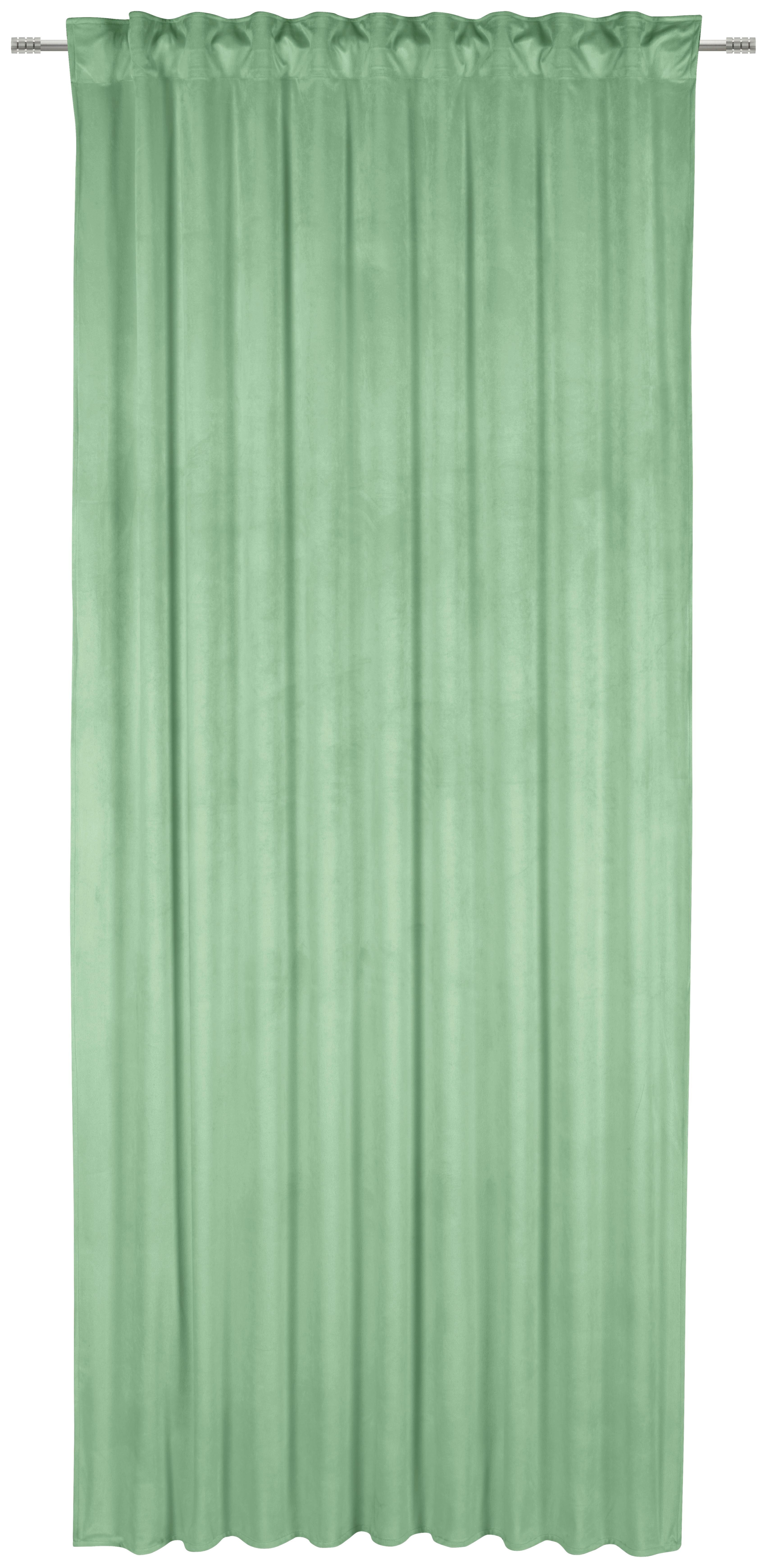 ZASŁONA GOTOWA PABLO - jasnozielony, Basics, tkanina (135/245cm) - Esposa