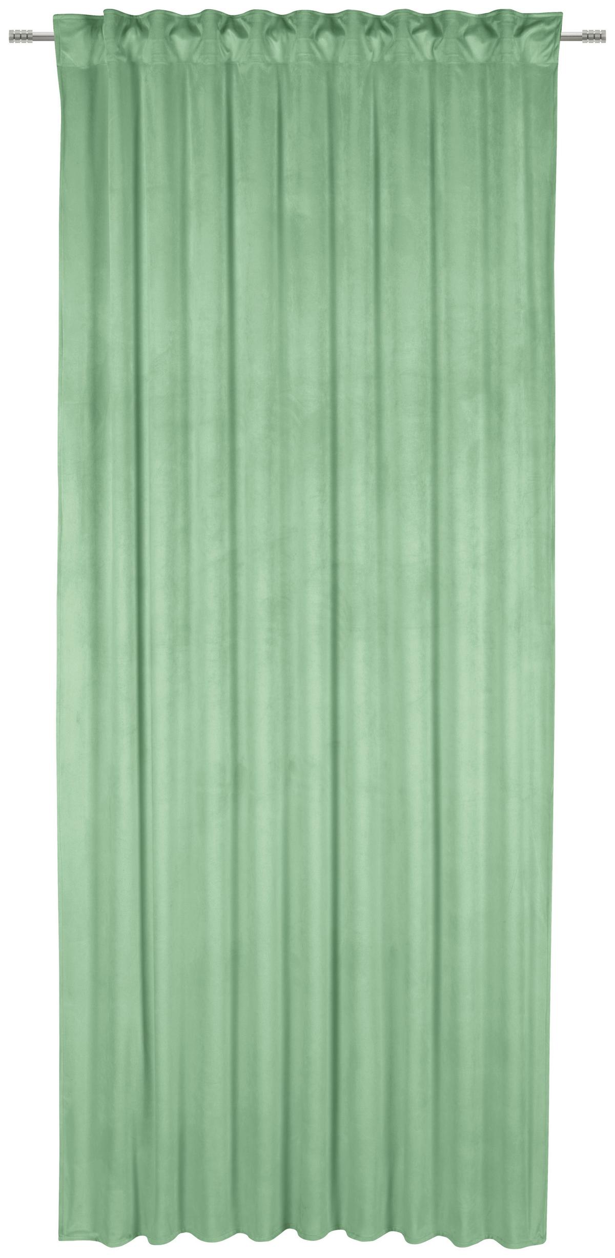 ZASŁONA GOTOWA PABLO - jasnozielony, Basics, tkanina (135/245cm) - Esposa