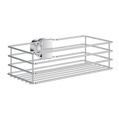 KOSZYK PRYSZNICOWY BESLAGSBODEN KÖRBE - kolor chromowy, Basics, metal (25/7,2/12cm) - Smedbo
