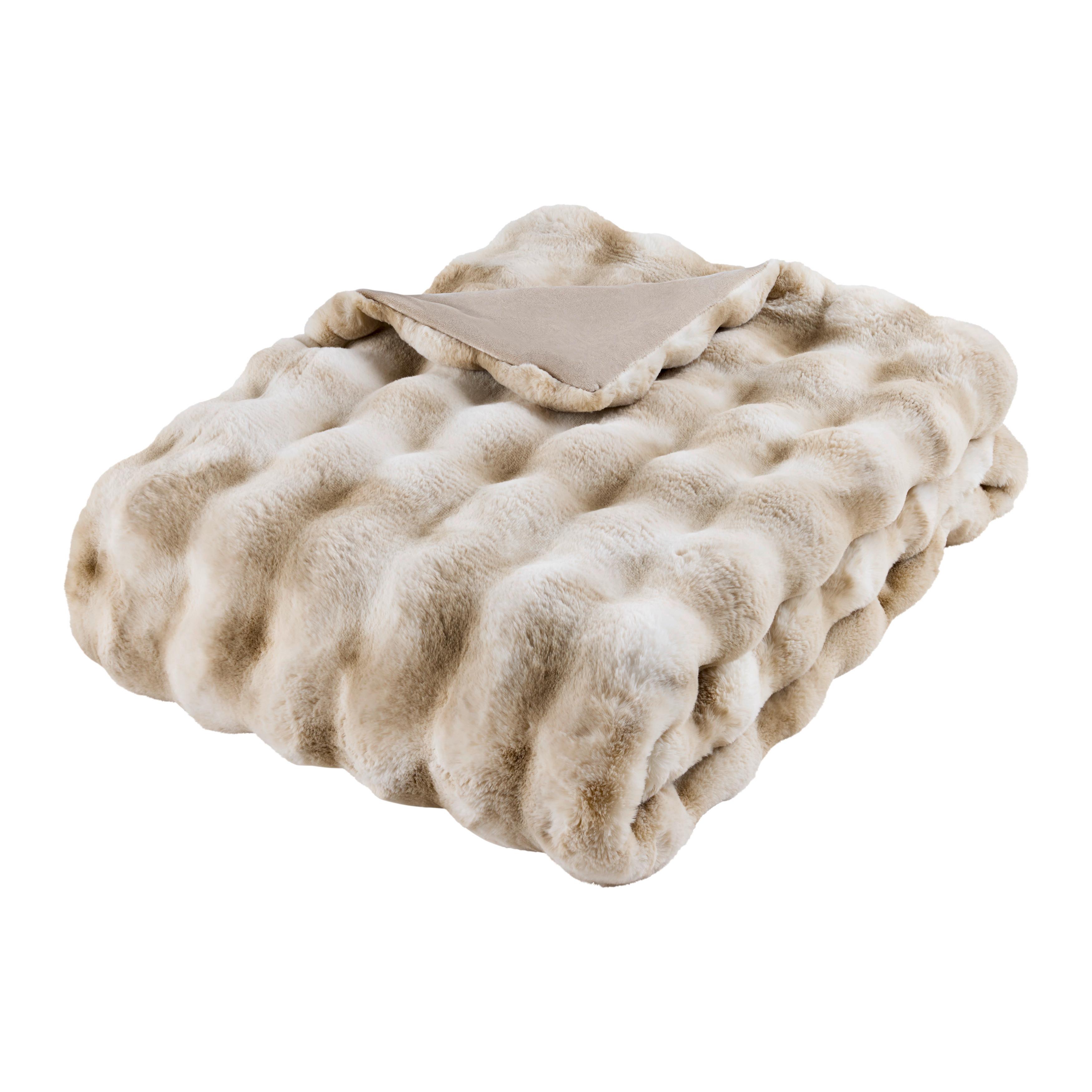 Felldecke Svea Beige ca. 140x200cm - Beige, Textil (140/200cm) - Premium Living