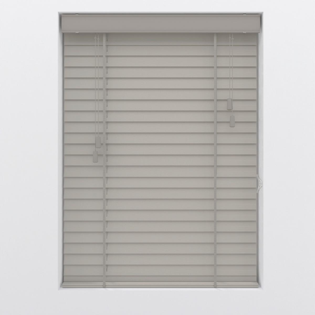 Jalousie Venetian Grau ca. 210x175cm - Grau, Natur, Holz (210/175cm)
