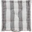 Blazina Blockstreif - siva/bela, tekstil (40/40/8cm) - Mömax modern living Blazina Blockstreif - siva/bela, tekstil (40/40/8cm) - Mömax modern living