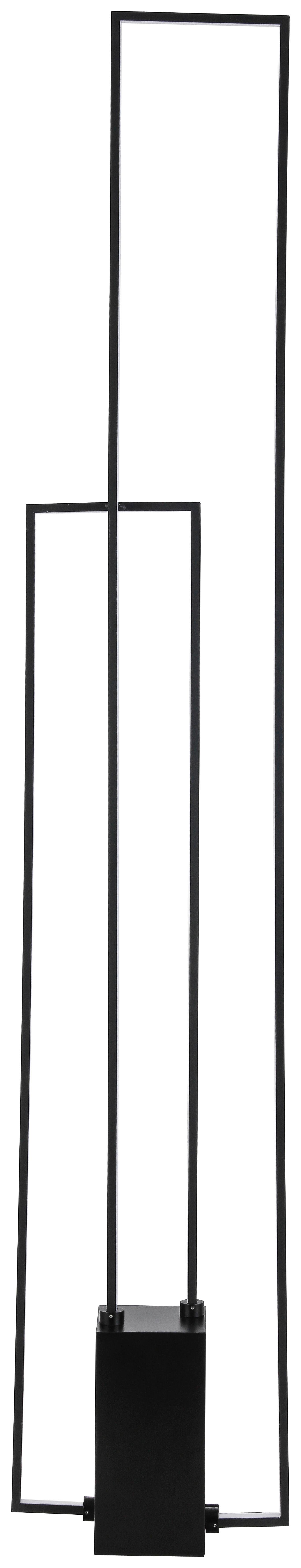 LED Állólámpa Aveline - fekete, Modern, műanyag/fém (24/10/138cm) - Premium Living
