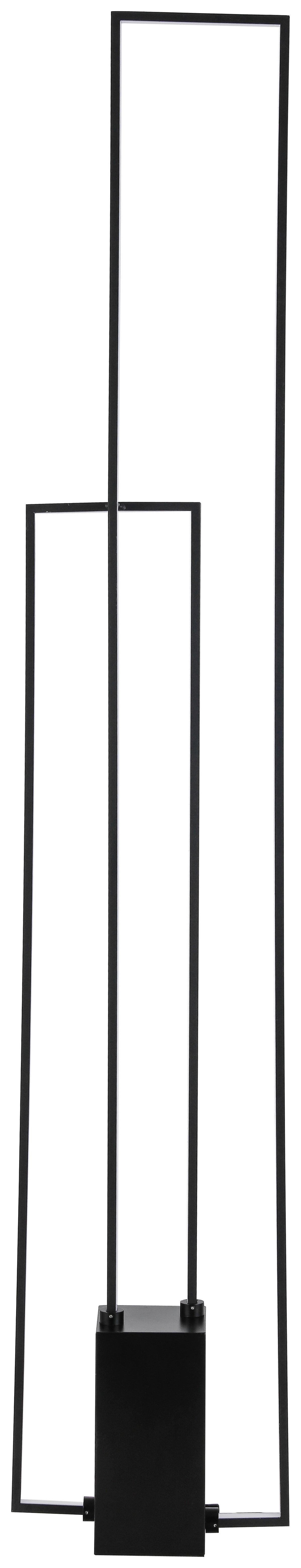 Led Állólámpa Aveline - fekete, Modern, műanyag/fém (24/10/138cm) - Premium Living