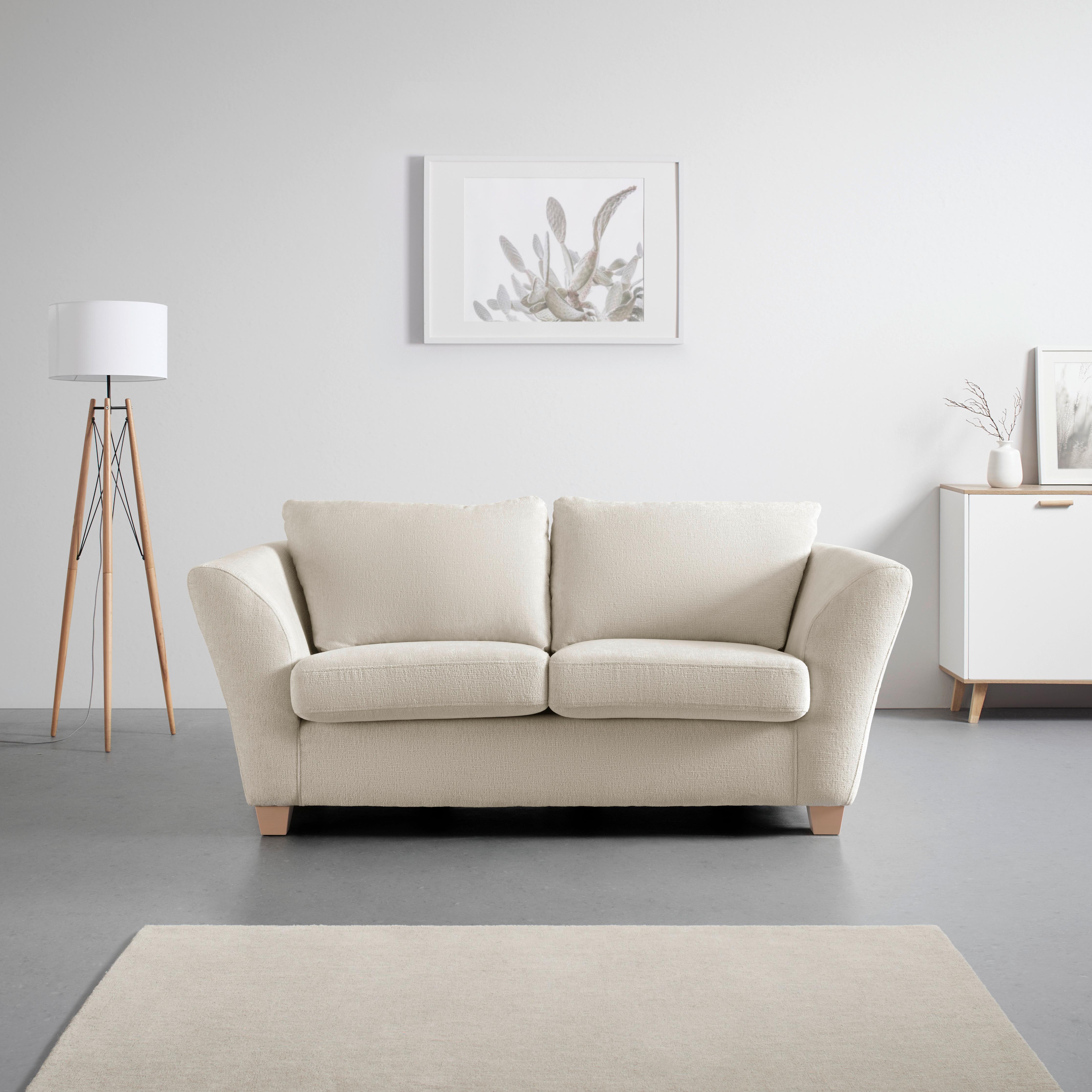 2-Sitzer-Sofa Devado Beige - Beige/Naturfarben, Holz/Textil (190/70-85/95cm) - Mömax