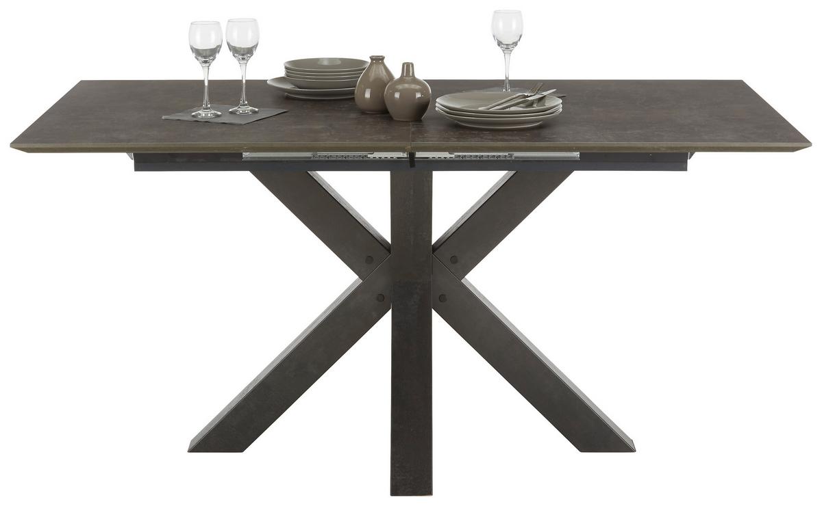 Masă sufragerie Luzern - grafit, Modern, material pe bază de lemn (160-210/75/90cm) - Mömax