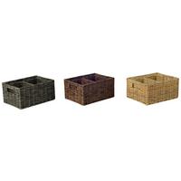 Set de coșuri Nicole - maro/culoare natur, plastic/metal - Mömax