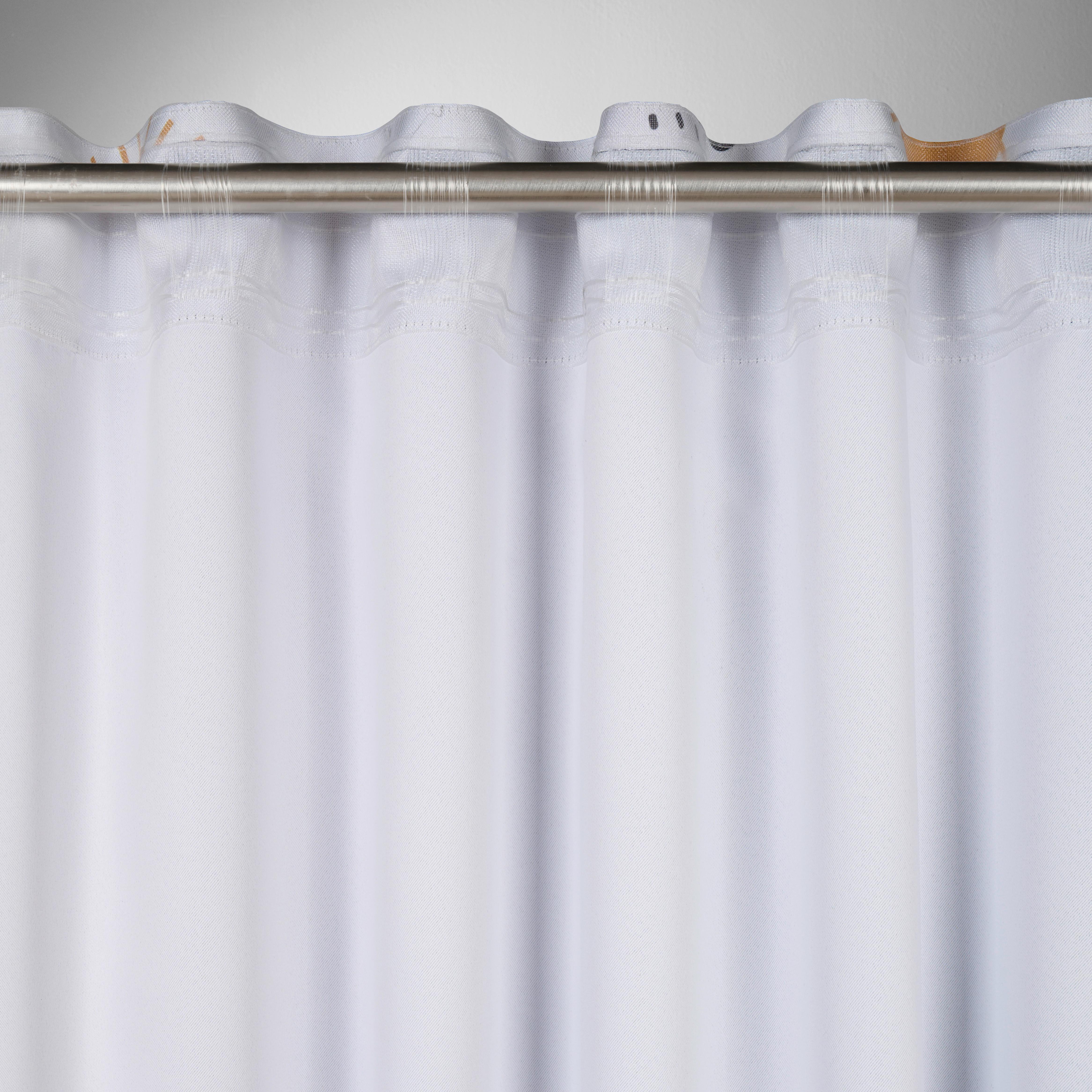 Draperie opacă Oscar - alb, Konventionell, textil (135/245cm) - Mömax