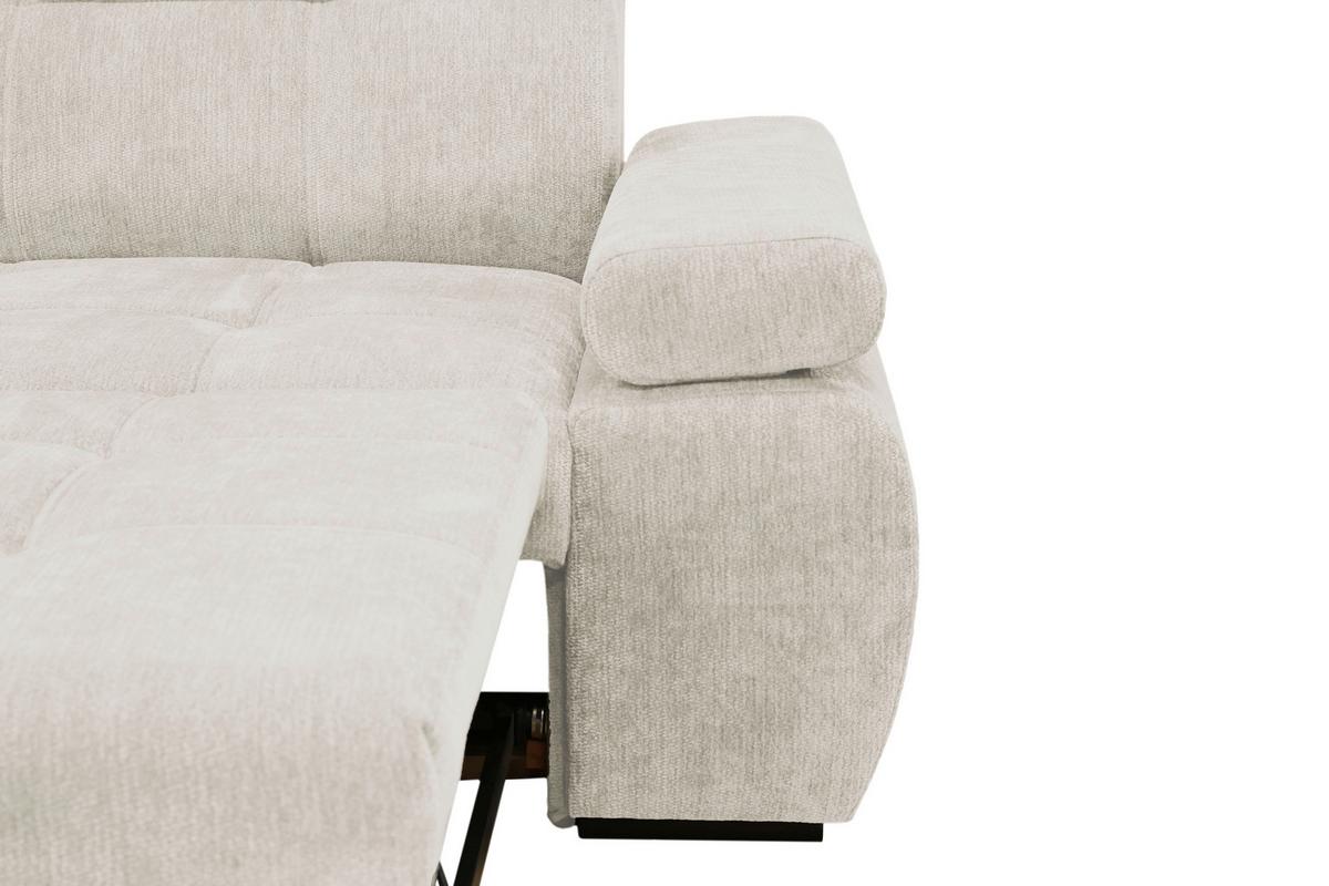 Kutna Garnitura Vegas - bež/crna, Design, drvo/tekstil (173/294cm) - Modern Living