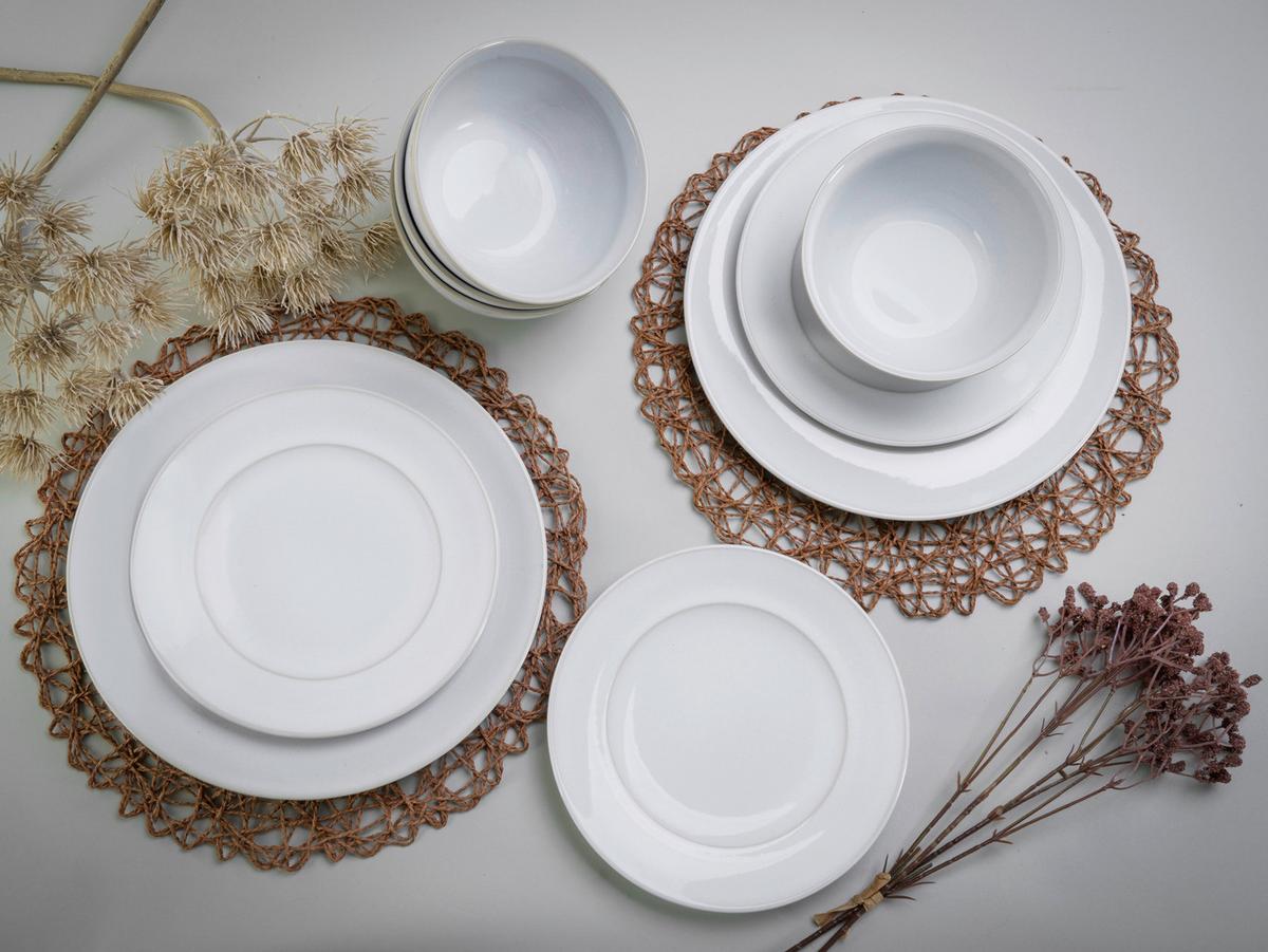 Kombiservice 23670, 12-teilig - Weiß, Basics, Keramik - Creatable