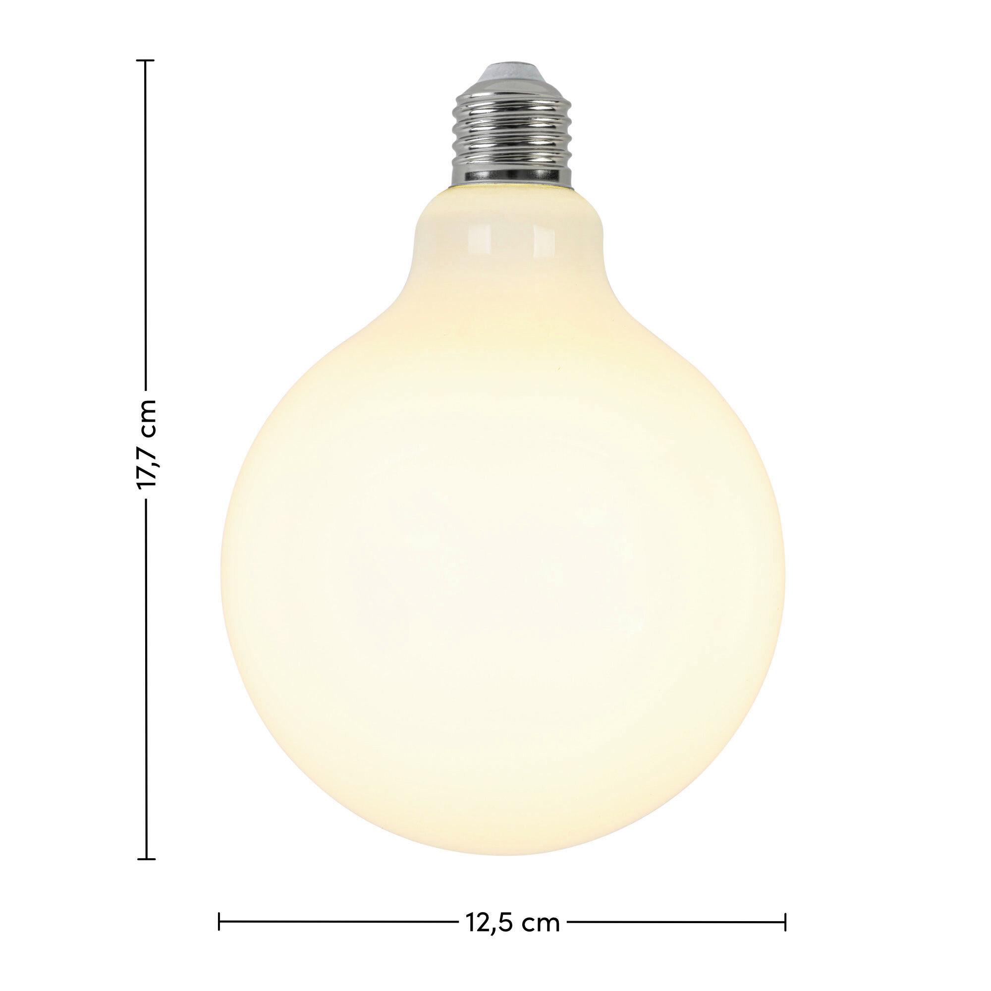 LED-LJUSKÄLLA EMOP - vit, Romantik / Lanthus, metall/glas (12,5/17,7cm) - Mömax