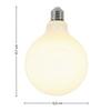 LED-LJUSKÄLLA EMOP - vit, Romantik / Lanthus, metall/glas (12,5/17,7cm) - Mömax