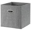 Faltbox Bobby ca. 34l - Grau, MODERN, Karton/Textil (33/32/33cm) - Premium Living