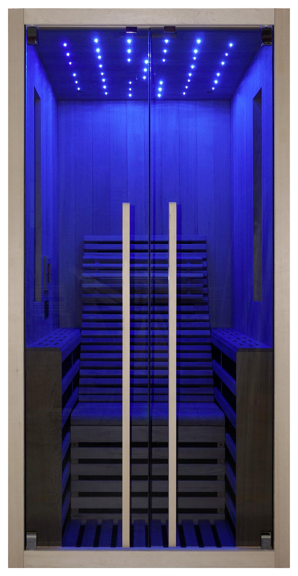 Infrarotkabine Carbon ca. 100x195x130cm - Naturfarben, Basics, Holz (100/195/130cm) - Sanotechnik