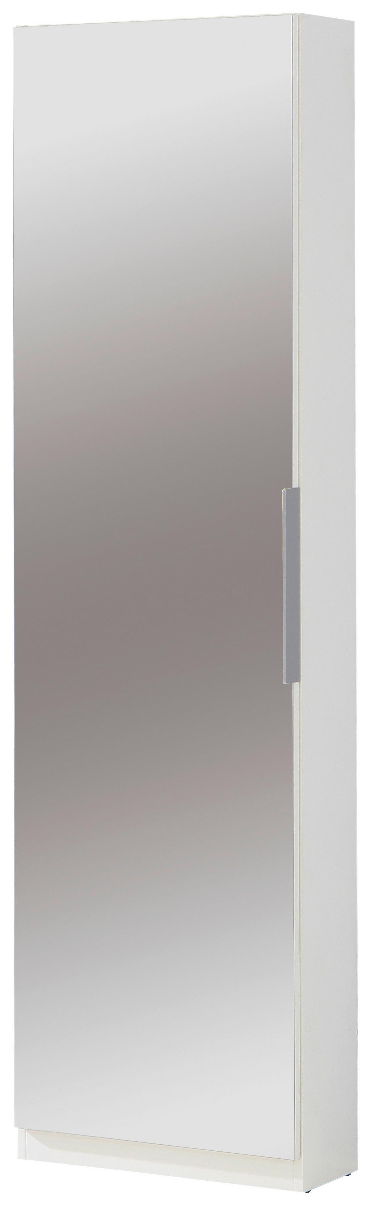 Dulap pentru pantofi CALMA - alb, Konventionell, plastic/metal (50/179,7/20cm) - Modern Living