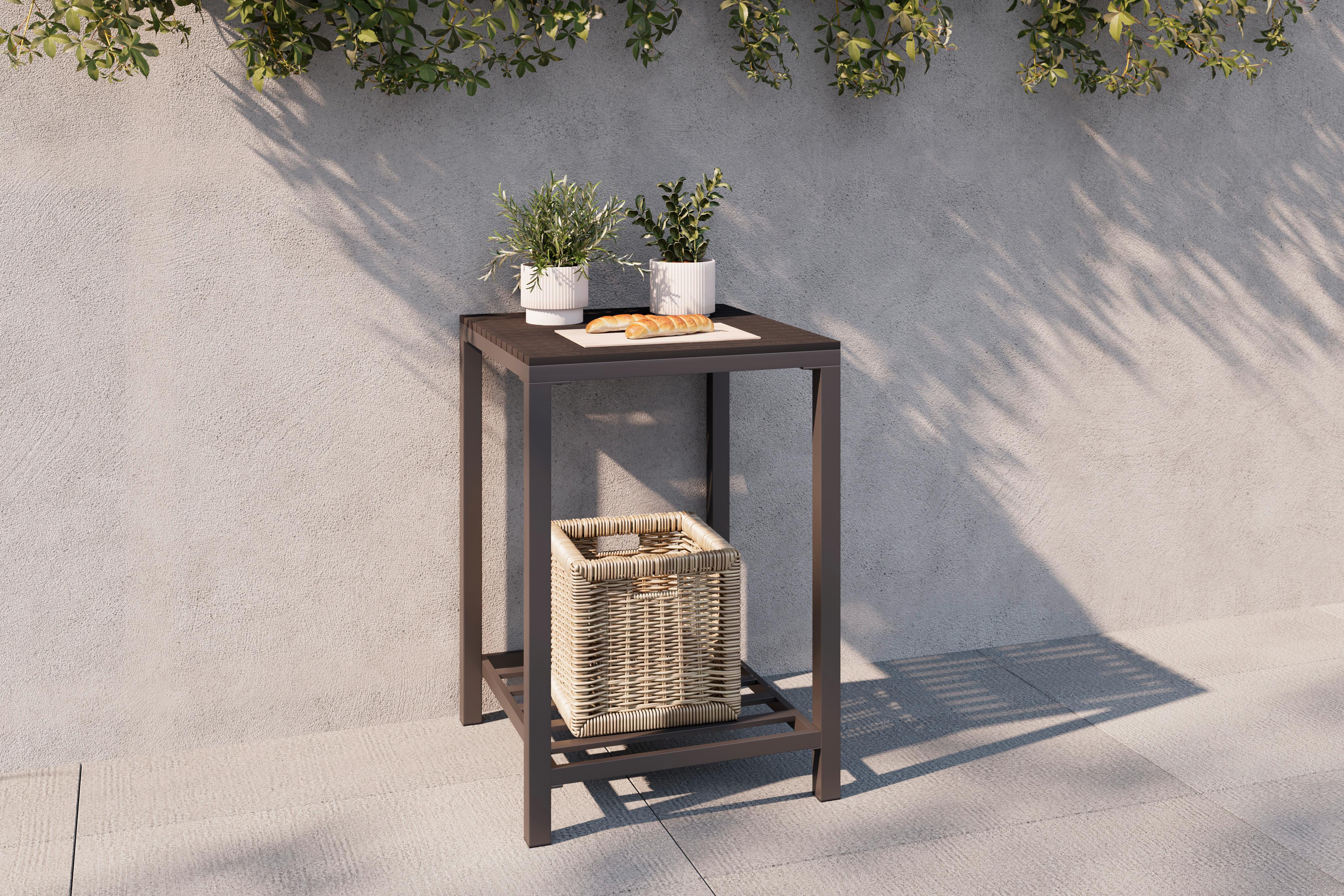 KUCHNIA ZEWNĘTRZNA MILAN - antracytowy, Modern, tworzywo sztuczne/metal (60/84/61,5cm) - Ambia Garden