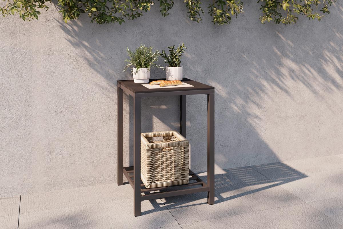 KUCHNIA ZEWNĘTRZNA MILAN - antracytowy, Modern, tworzywo sztuczne/metal (60/84/61,5cm) - Ambia Garden