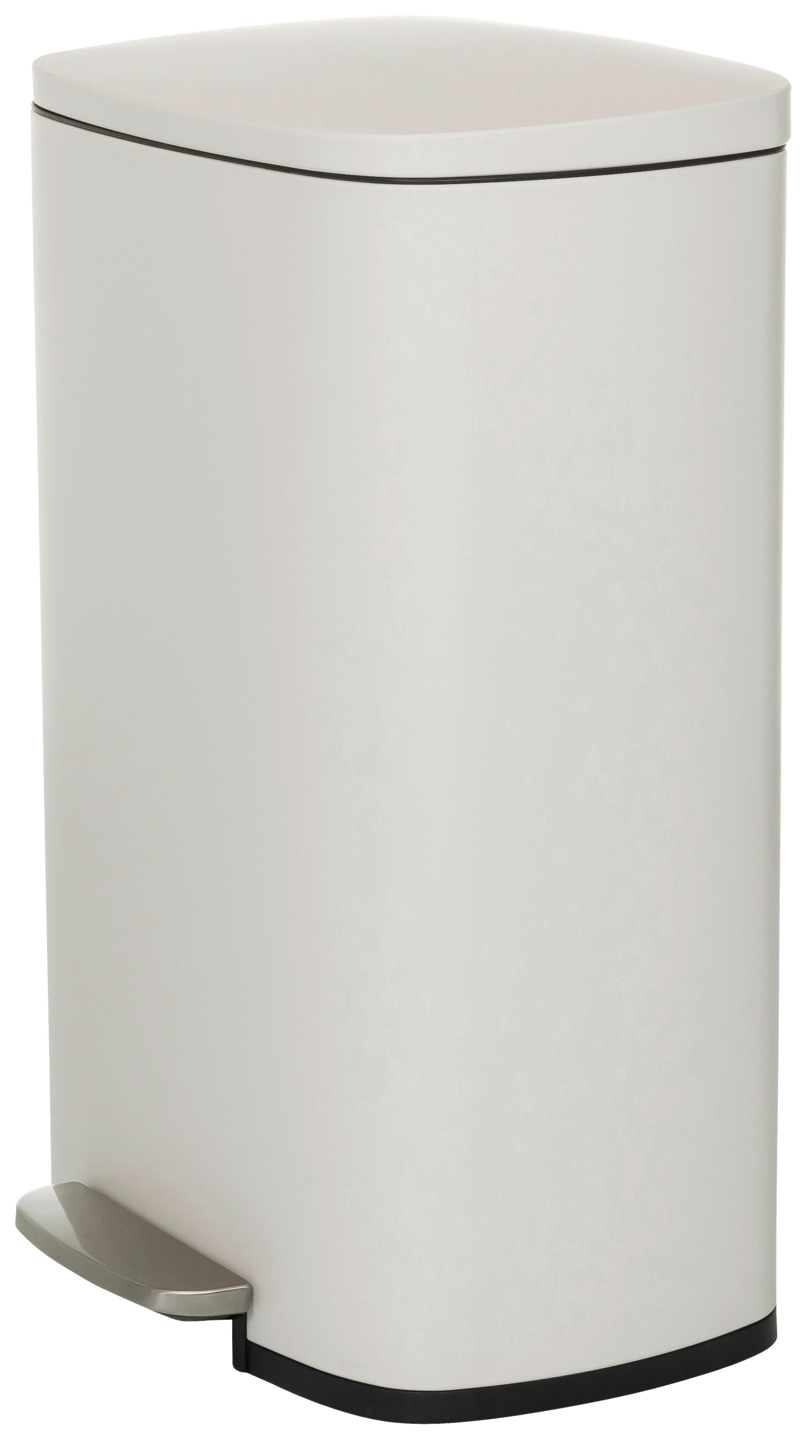 Abfallsammler Clean Beige ca. 30x64x42,5cm - Beige/Schwarz, MODERN, Kunststoff/Metall (30/64/42,5cm) - MID.YOU