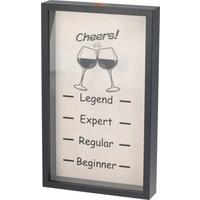 Fali Dekoráció Cheers - faalapú anyag/Üveg (21/35/4,5cm)