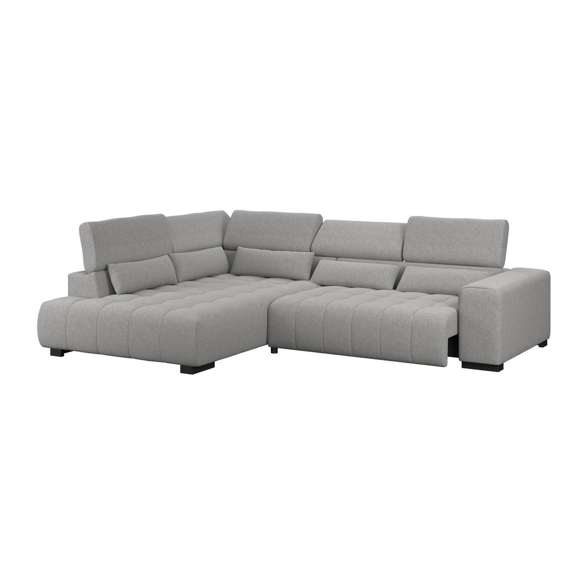 Kutna Garnitura Matera - tamno siva/crna, Trend, tekstil/drvo (226/311cm)