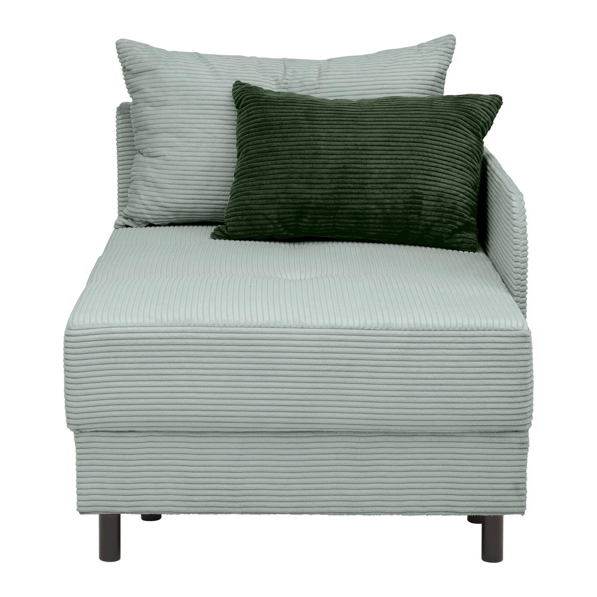 Liege Nova Grau - Schwarz/Grau, MODERN, Holz/Textil (85/62/145cm) - Mömax