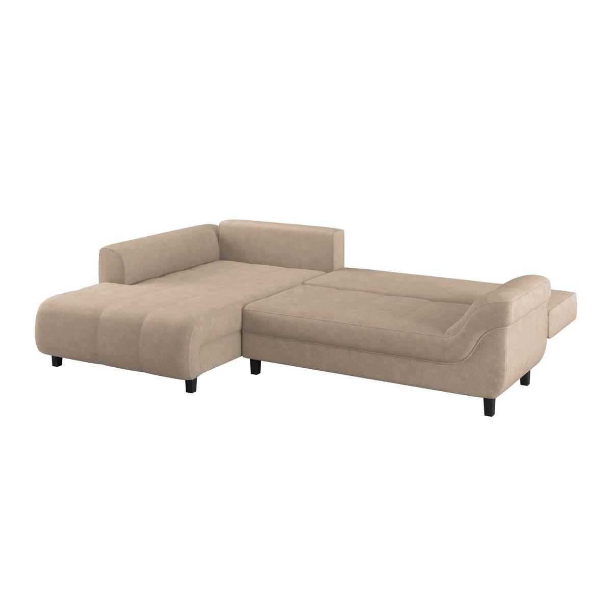 Colțar MENDOZA - bej, Design, textil (197/309cm) - Modern Living