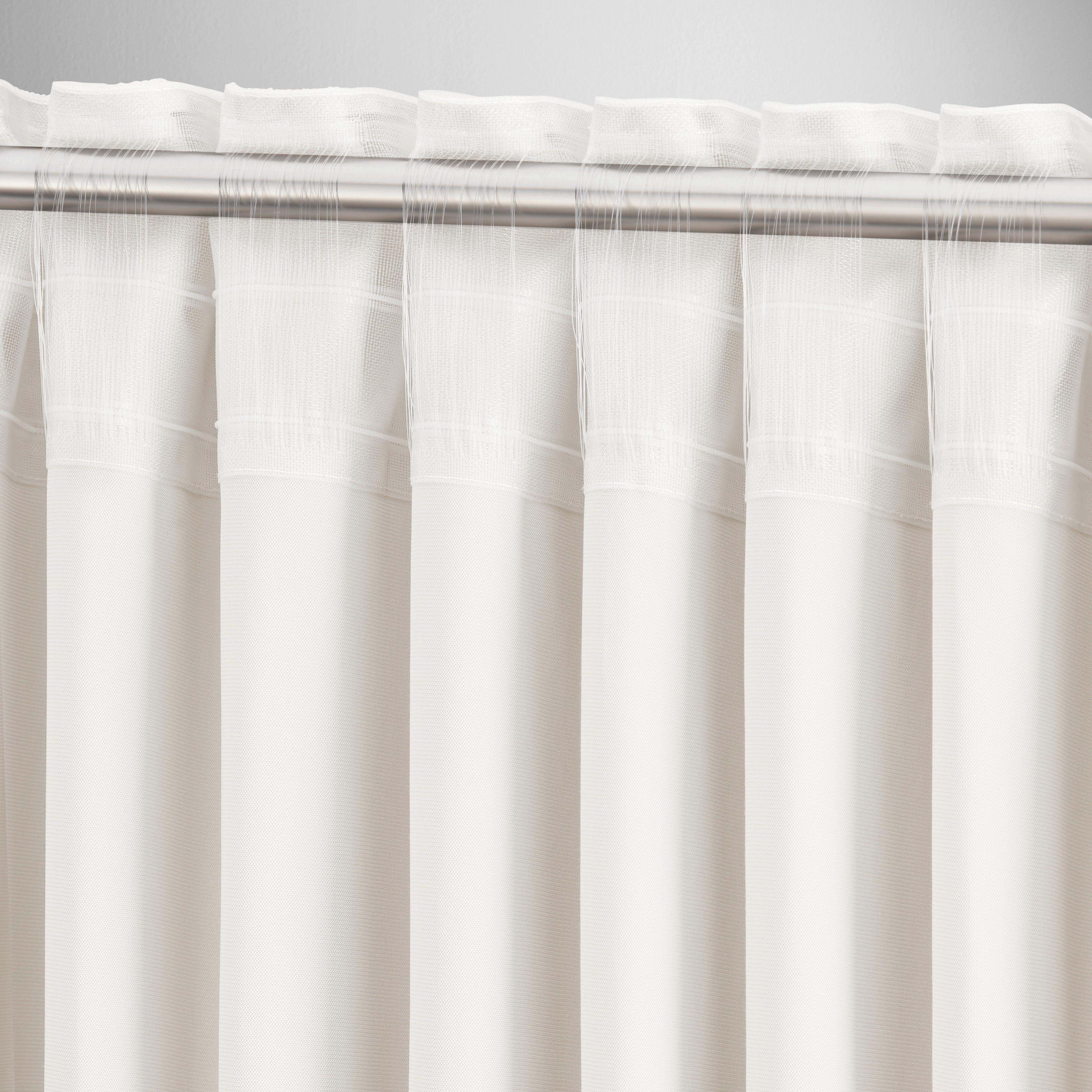 GARDINLÄNGD BIANCA - beige, Klassisk, textil (140/245cm) - Modern Living