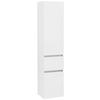 Hochschrank Kopenhagen B: 40 cm Weiß - Silberfarben/Weiß, KONVENTIONELL, Holzwerkstoff/Kunststoff (40/180/35cm) - Held