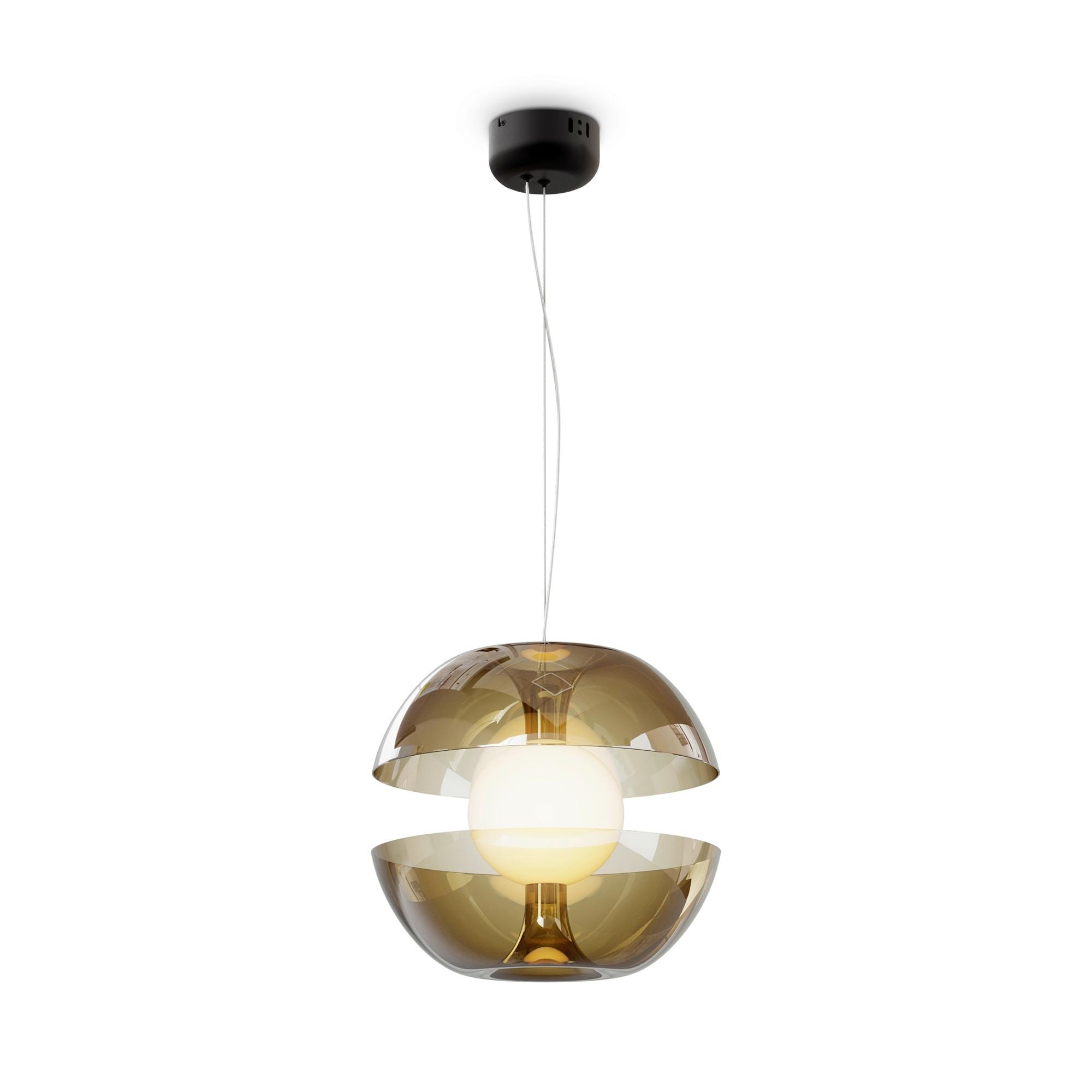 PENDELLEUCHTE REBEL - Goldfarben, Trend, Glas/Metall (30,2/29,2cm) - MAYTONI