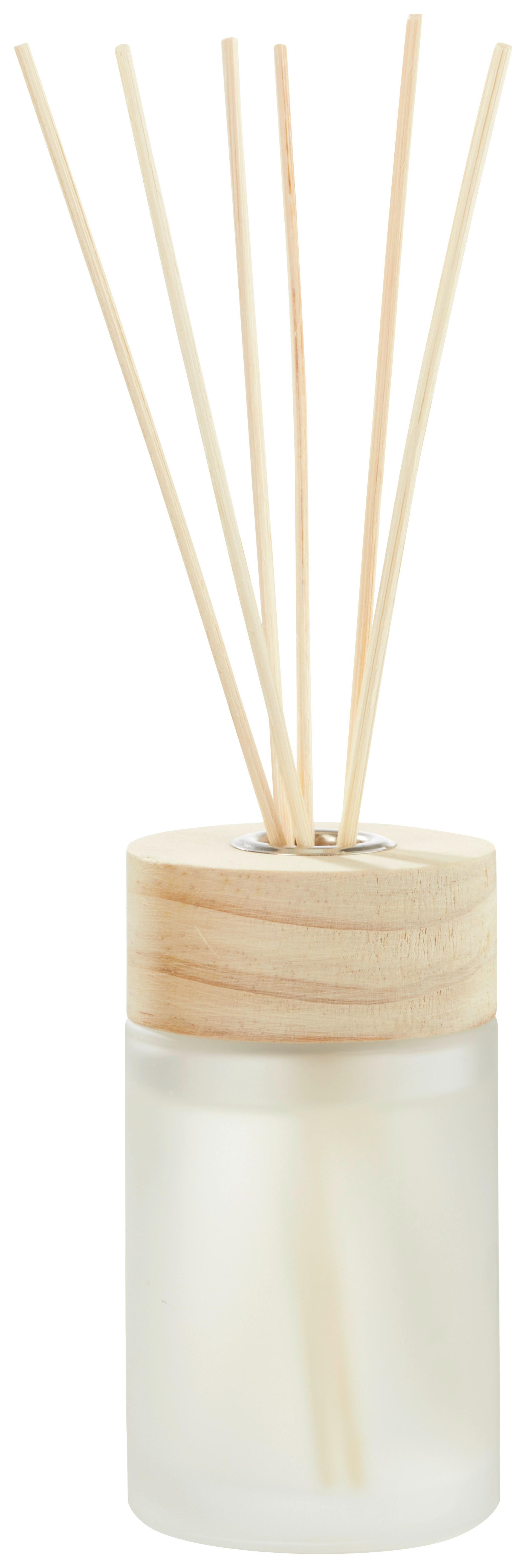 Diffuser Calipto ca. 125ml - Weiß/Grün, MODERN, Glas/Naturmaterialien (7,5/25cm) - Modern Living