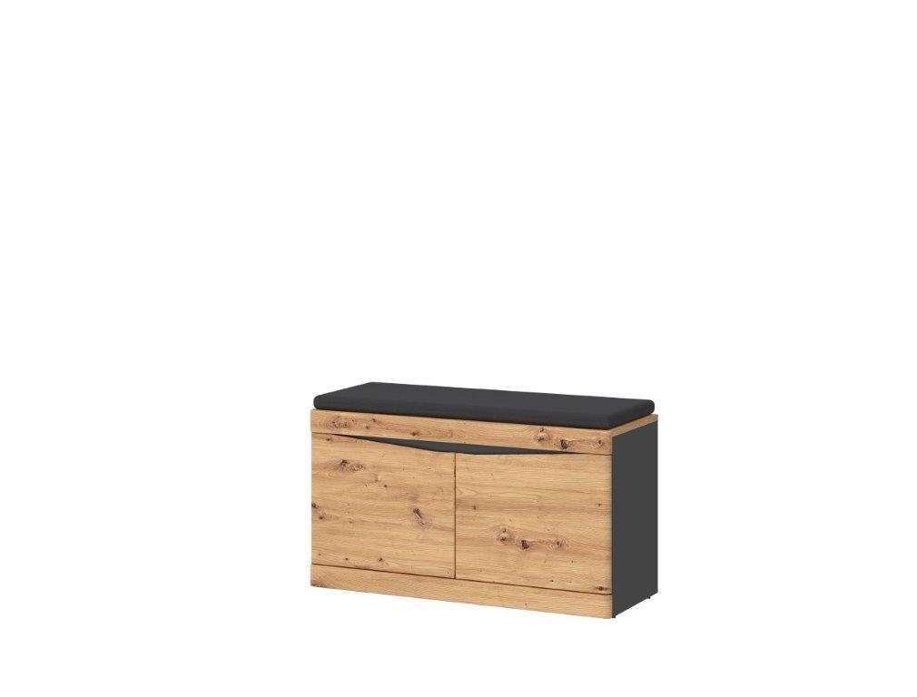 Klupa Za Predsoblje Turino - Moderno, drvni materijal/plastika (86/49/39,9cm) - Modern Living