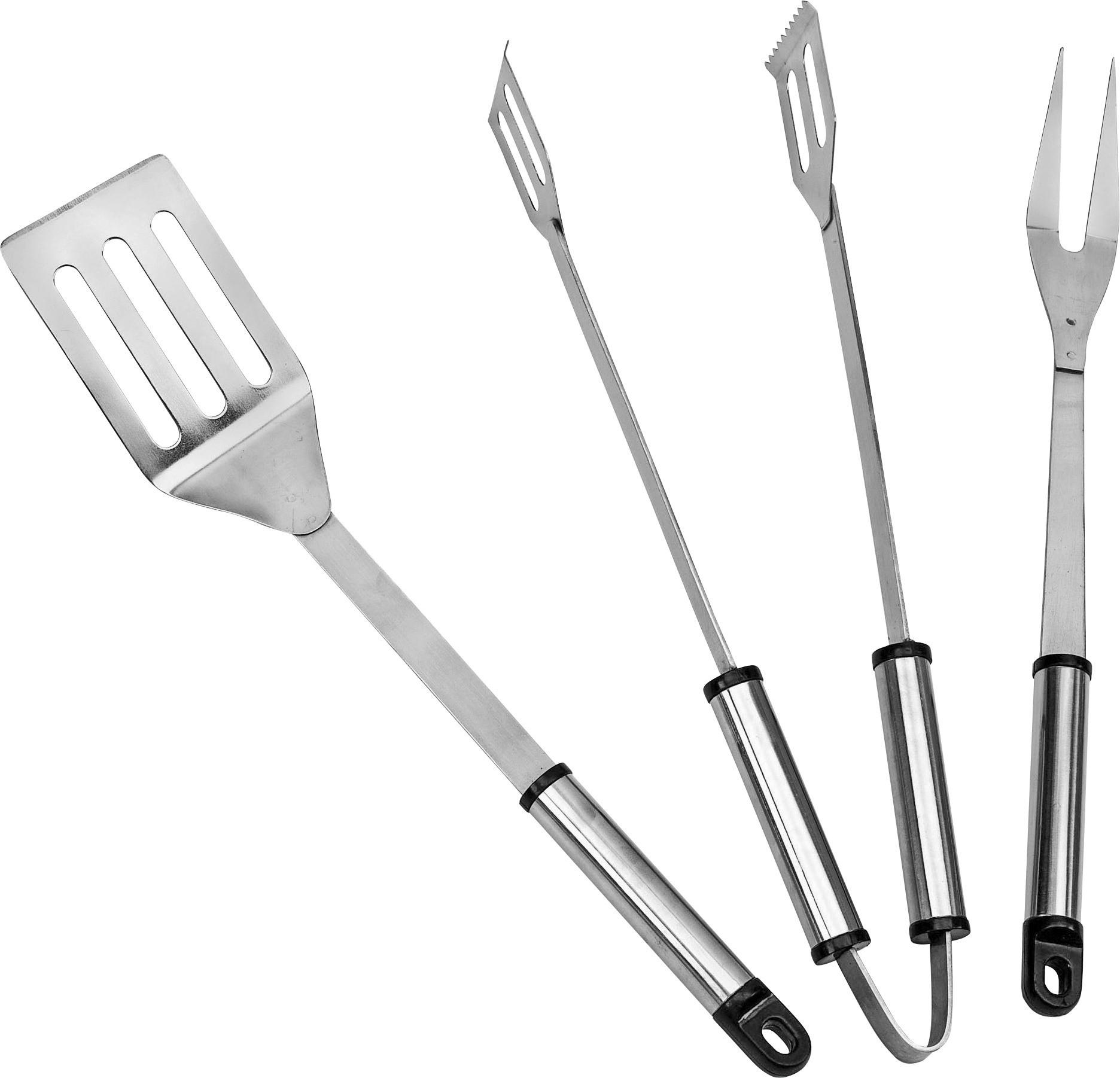 Grillkészlet Inox - krómszínű, Konventionell, fém (37cm) - Landmann