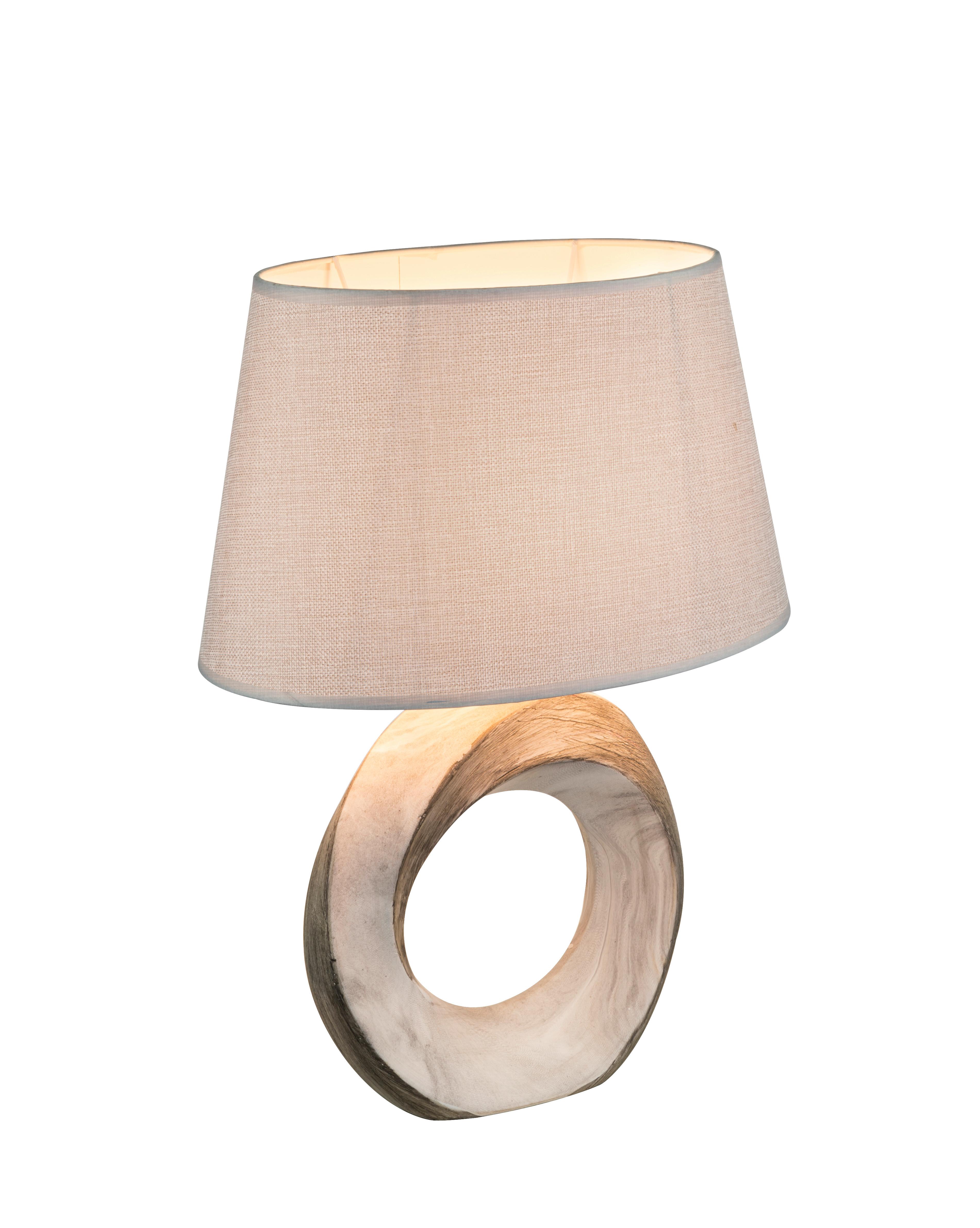 Namizna Svetilka Jeremy - siva, Design, kamen/tekstil (31/20/41,5cm) - Globo