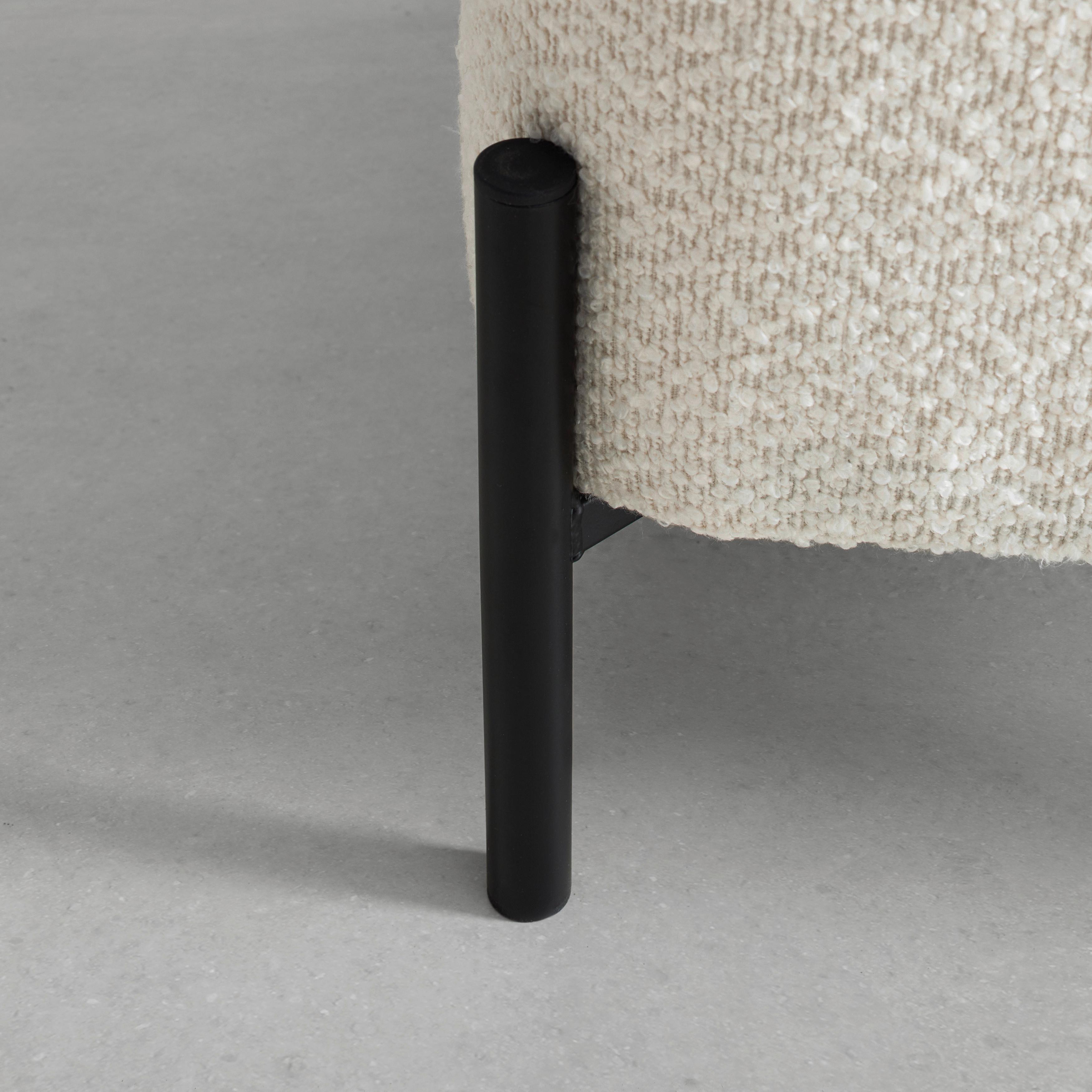 PALL MIXO - vit/svart, Modern, metall/trämaterial (43cm) - Mömax