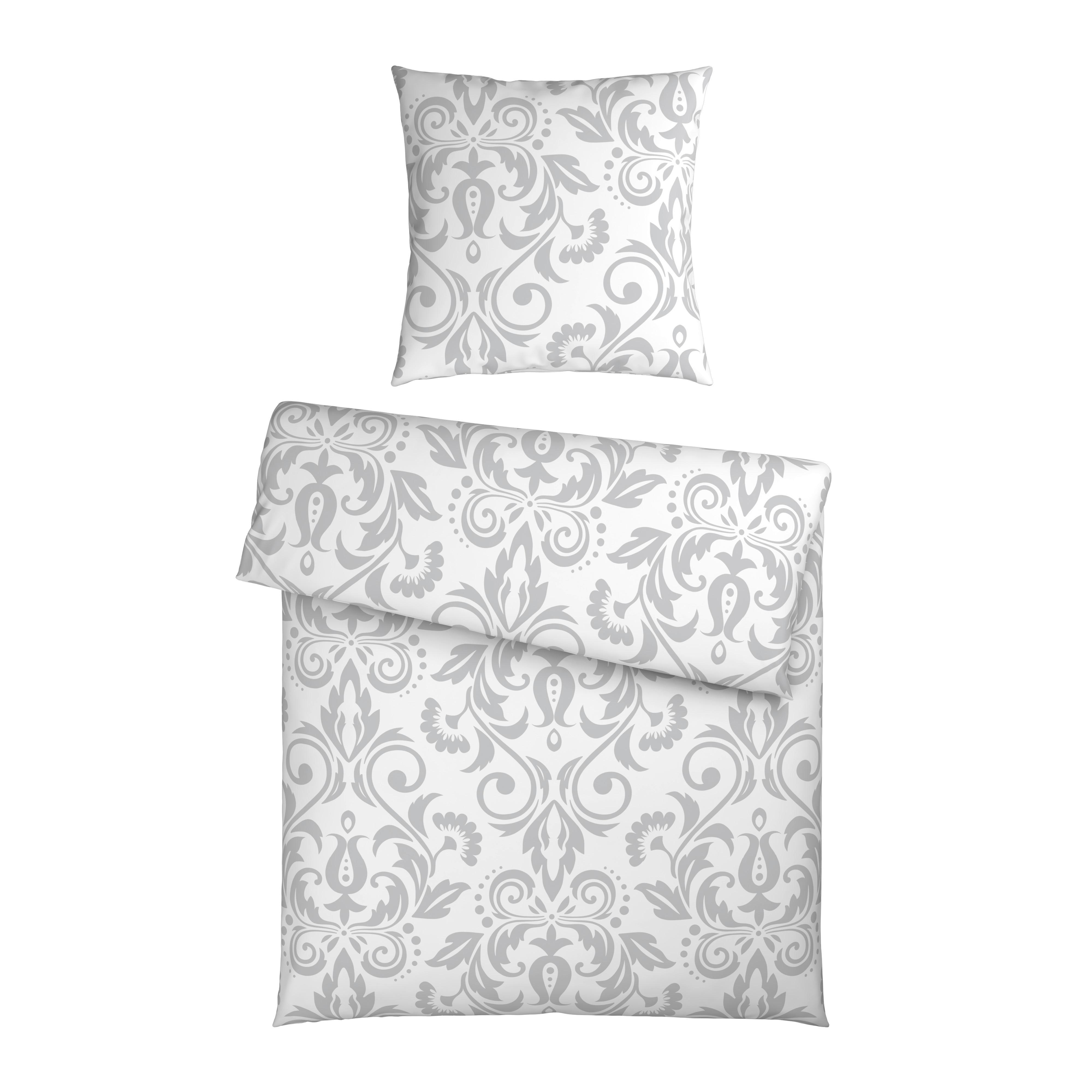 Bettwäsche Aktion Hellgrau ca. 135x200cm - Hellgrau, Textil (135/200cm) - Mömax