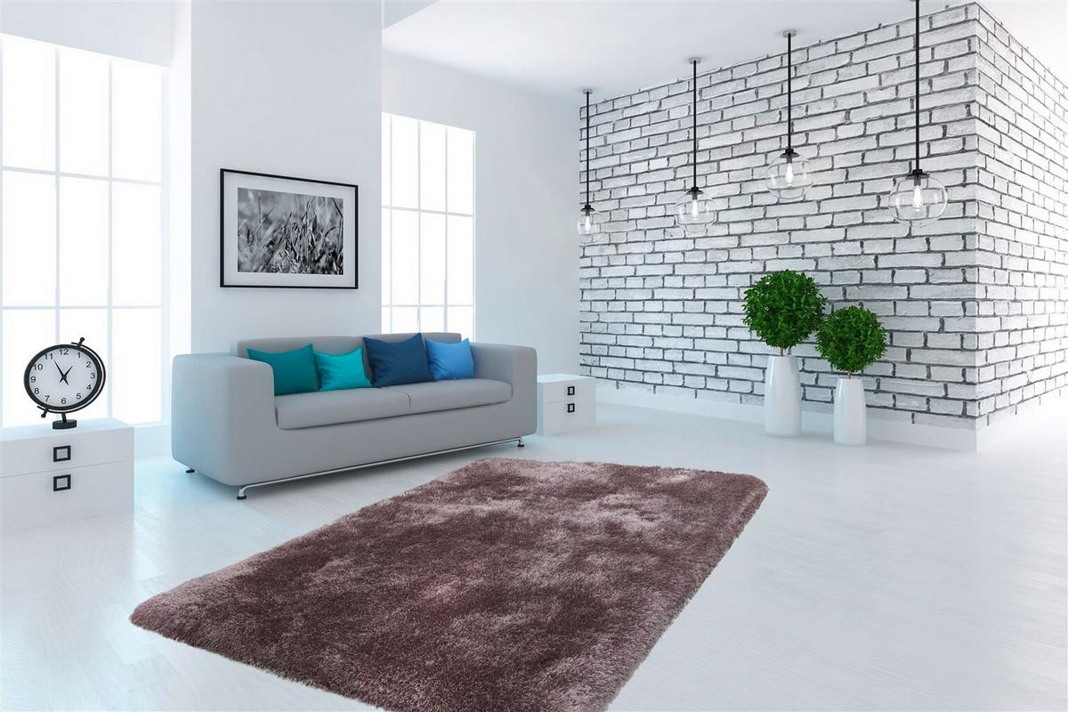 HOCHFLORTEPPICH COSY 110 SILBER - Silberfarben, Konventionell, Textil (120/170cm) - Kayoom