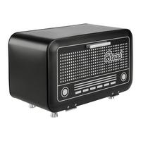 Brotbox Radio Schwarz/Weiß - Schwarz/Weiß, MODERN (33,5/17/19cm) - Mömax