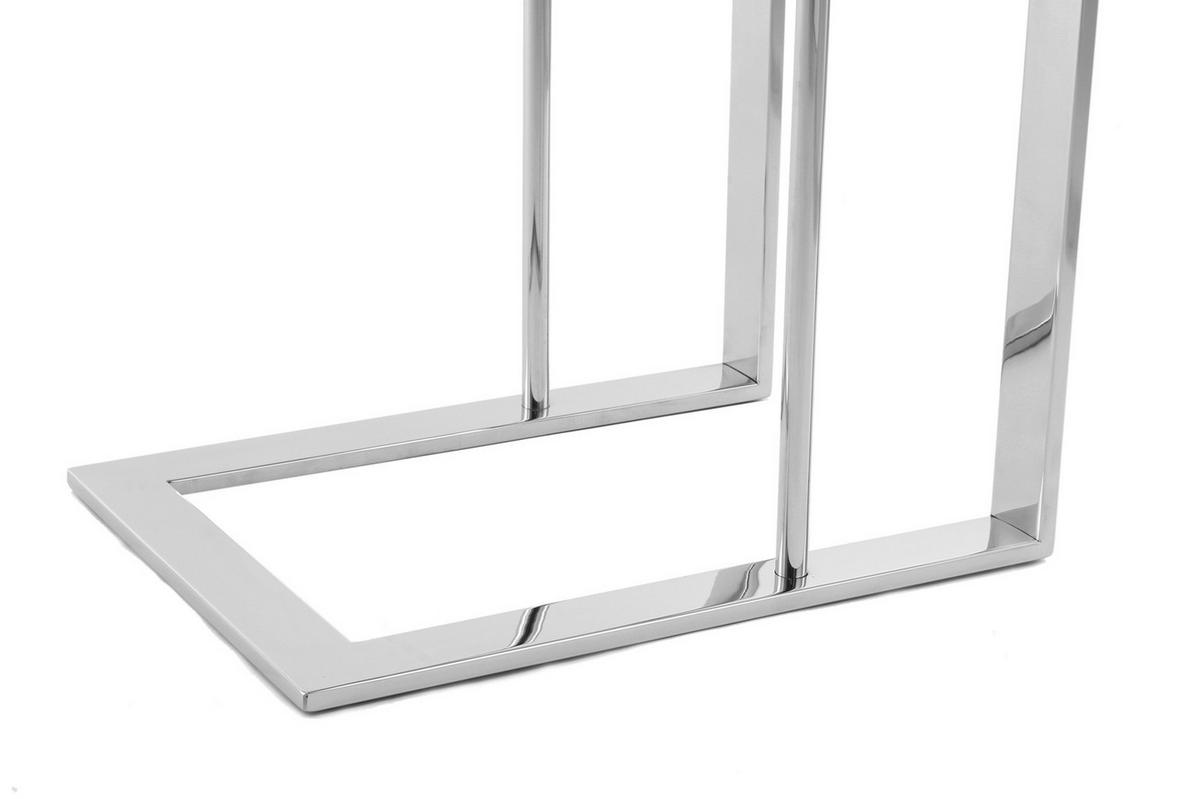 Beistelltisch Beistelltisch Sten 100 Silber - Silberfarben, Design, Metall (40/60/30cm) - Kayoom